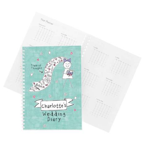 Personalised Purple Ronnie A5 Bride Wedding Diary Extra Image 2